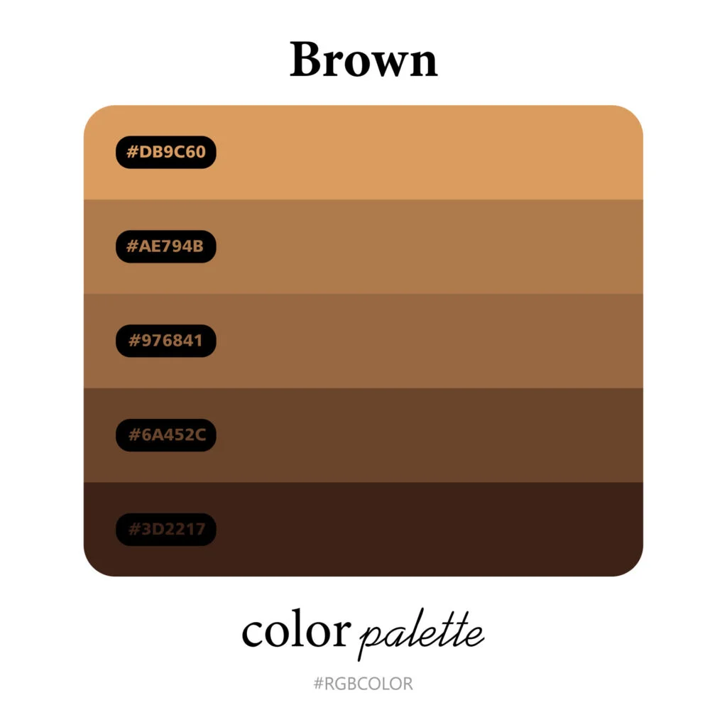 استایل اولد مانی زنانه؛ چگونه استایل اولد مانی بزنیم؟ brown color palettes accurately with codes perfect for use by illustrators free vector