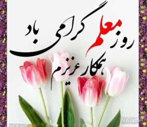 تبریک روز معلم به همکار | 20 متن و عکس نوشته تبریک روز معلم